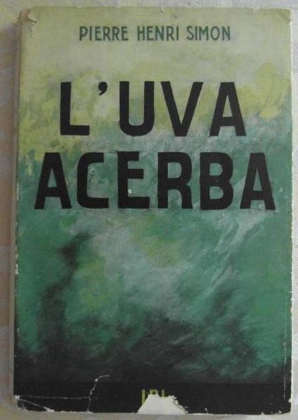 L' uva acerba - Pierre-Henri Simon - copertina