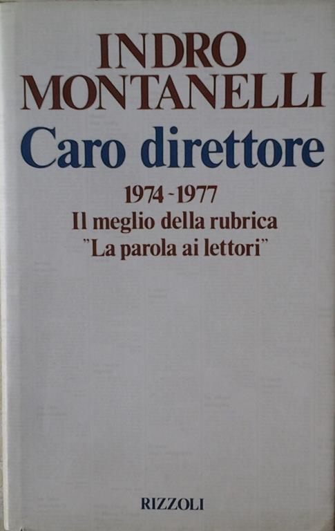 Caro direttore - Indro Montanelli - copertina