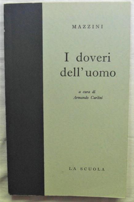 I Doveri Dell'Uomo - Giuseppe Mazzini - copertina