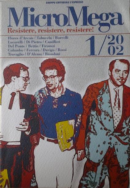 Micromega. Numero 1/2002. Resistere, Resistere, Resistere - copertina