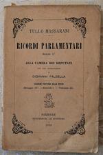 Ricordi Parlamentari. Serie I