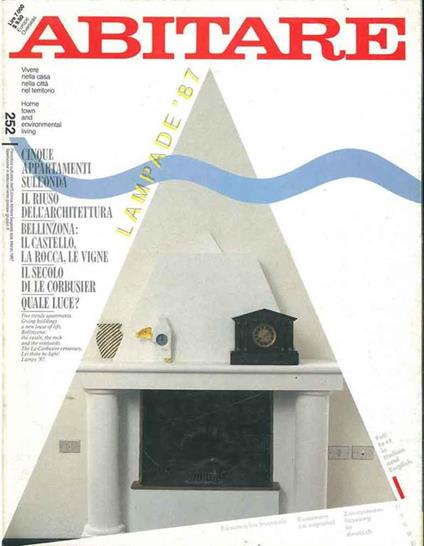 Abitare. Vivere nella casa, nella città, nel territorio. N. 252, marzo 1987 - copertina