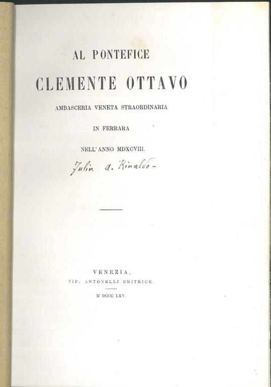 STUDIO BIBLIOGRAFICO ORFEO LIBRERIA ANTIQUARIA S.A.S.