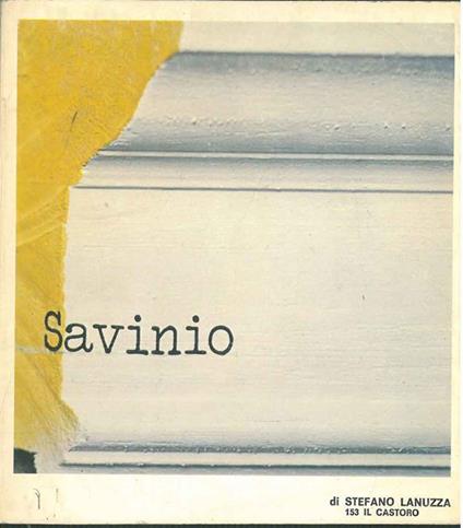 Alberto Savinio - Stefano Lanuzza - copertina