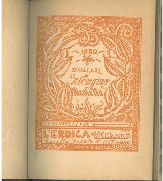 Alcassino e Nicoletta. 1° edizione - Diego Valeri - copertina