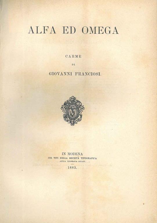 STUDIO BIBLIOGRAFICO ORFEO LIBRERIA ANTIQUARIA S.A.S.