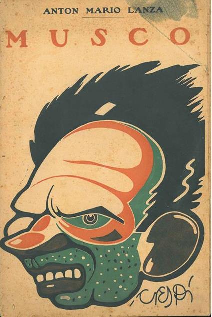 Angelo Musco. Copertina di Crespi. Gli uomini del giorno - Anton Mario Lanza - copertina