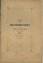 Atti della Regia Accademia Centrale delle Belle Arti dell'Emilia in Bologna 1863