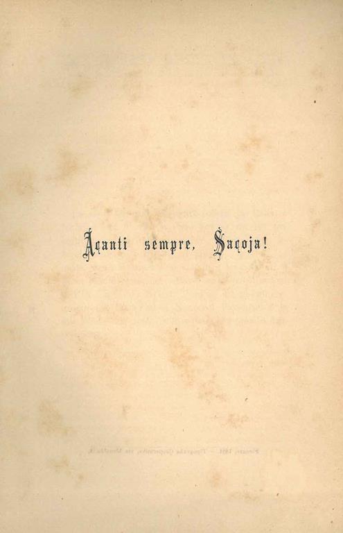 Avanti sempre Savoia! - copertina