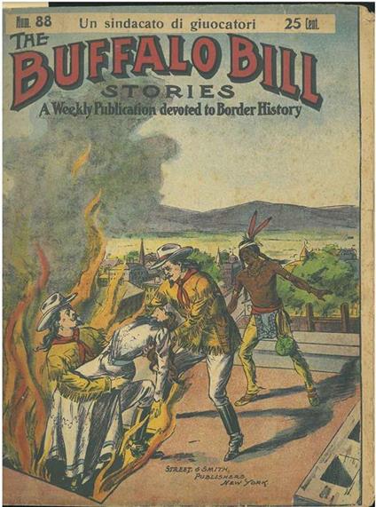 Buffalo-Bill stories. Il sindacato di giuocatori o il millantatore di Durango. n° 88 - copertina