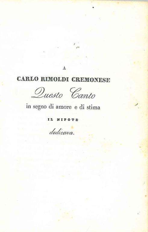 Canti lirici - Francesco Valdem - copertina