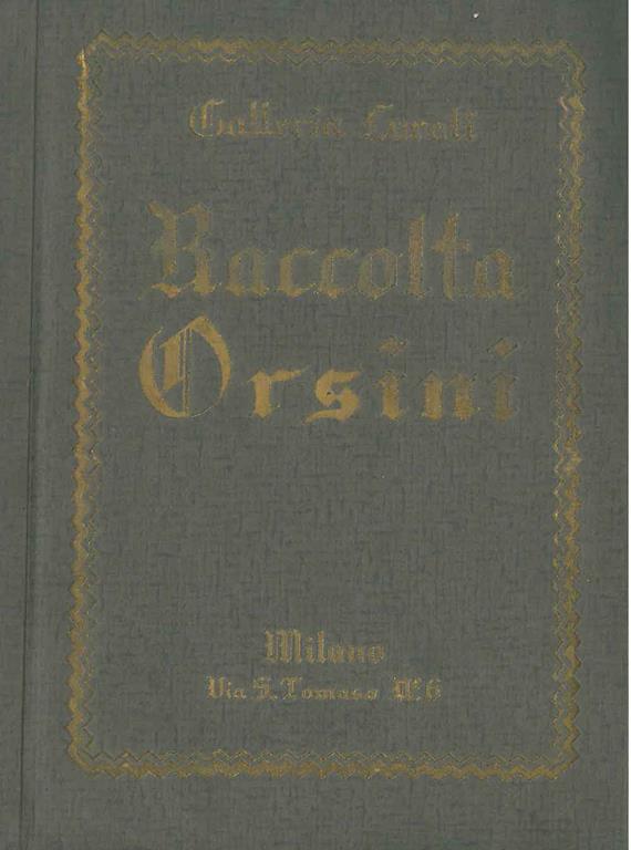 STUDIO BIBLIOGRAFICO ORFEO LIBRERIA ANTIQUARIA S.A.S.