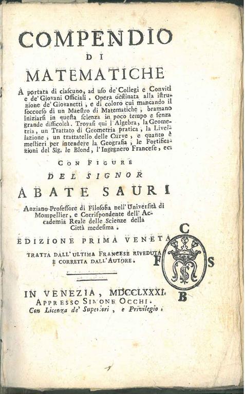 STUDIO BIBLIOGRAFICO ORFEO LIBRERIA ANTIQUARIA S.A.S.