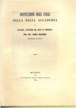 Continuazione degli annali della regia accademia di scienze, lettere ed arti in Modena