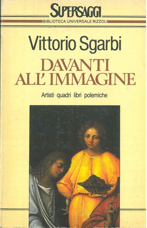 Davanti all'immagine - Vittorio Sgarbi - copertina