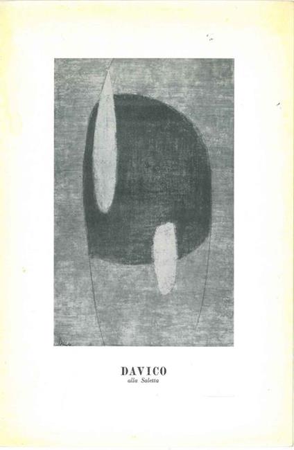 Davico alla Saletta. 1958 - Franco Russoli - copertina