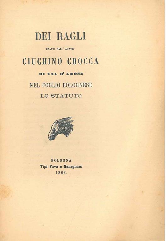 STUDIO BIBLIOGRAFICO ORFEO LIBRERIA ANTIQUARIA S.A.S.