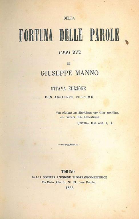 STUDIO BIBLIOGRAFICO ORFEO LIBRERIA ANTIQUARIA S.A.S.