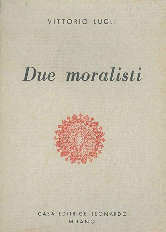 Due moralisti - Vittorio Lugli - copertina