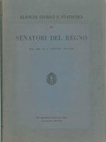 Elenchi storici e statistici dei Senatori del Regno. (1848-1937)