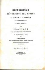 Esposizione de' versetti del Giobbe intorno al cavallo. Parte settima del trattato del segreto tetragrammatico da Dio affidato a Mosè in paralipomeni alla illustrazione della sagra scrittura per monumenti fenico-assirj ed egiziani di Michelangelo Lan