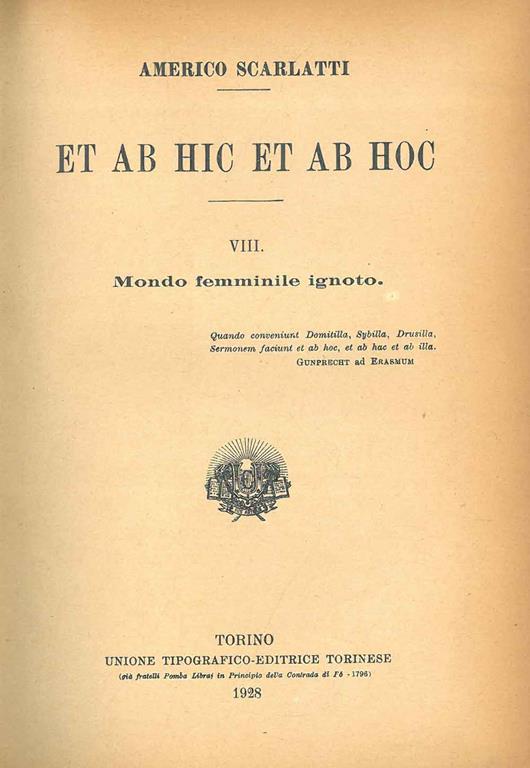 STUDIO BIBLIOGRAFICO ORFEO LIBRERIA ANTIQUARIA S.A.S.