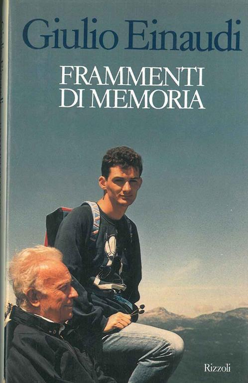 Frammenti di memoria - Giulio Einaudi - copertina