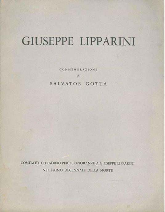 Giuseppe Lipparini - Salvator Gotta - copertina