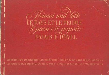 Heimat und Volk - Le pays et le peuple - Il paese e il popolo - Pajais e povel - Hans Hofmann - copertina