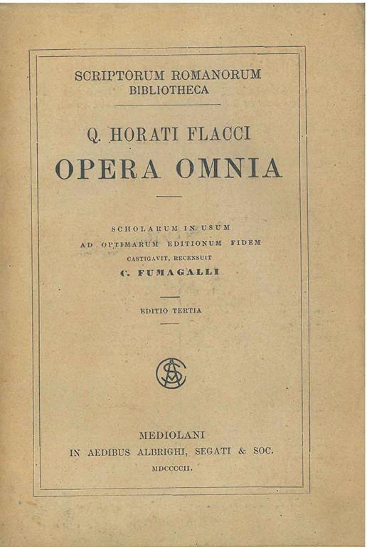 STUDIO BIBLIOGRAFICO ORFEO LIBRERIA ANTIQUARIA S.A.S.