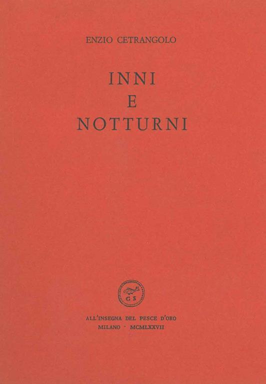 Inni e notturni - Enzio Cetrangolo - copertina