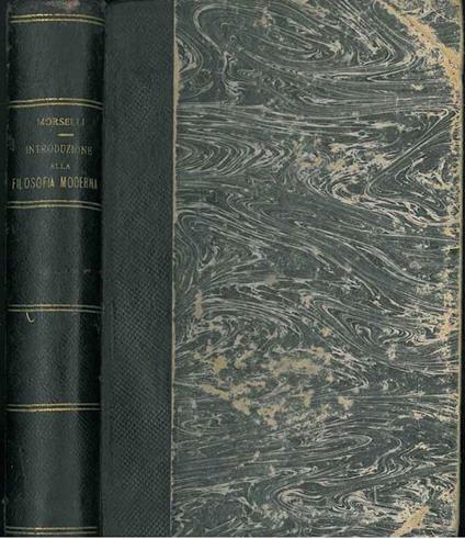 Introduzione alla filosofia moderna - Emilio Morselli - copertina