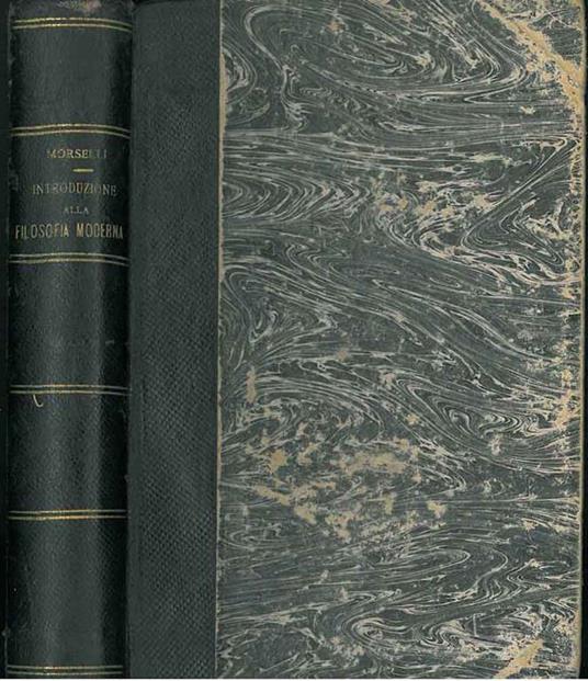 Introduzione alla filosofia moderna - Emilio Morselli - copertina
