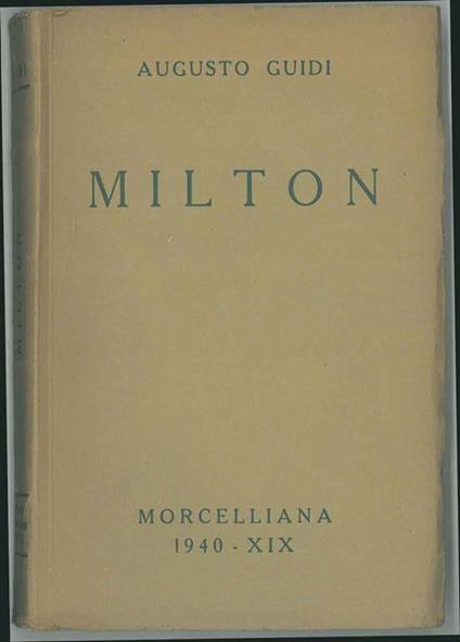 John Milton - Augusto Guidi - copertina