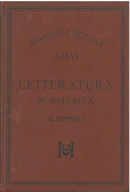 Letteratura norvegiana - Santi Consoli - copertina