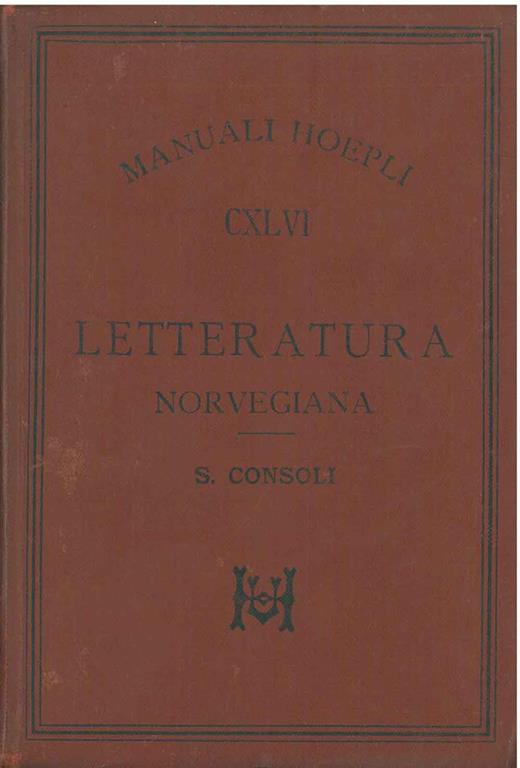 Letteratura norvegiana - Santi Consoli - copertina