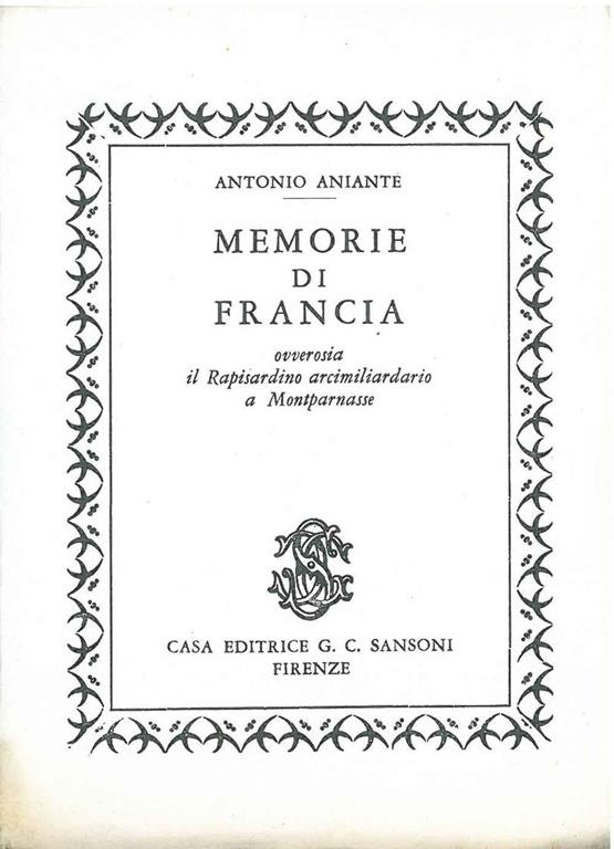 STUDIO BIBLIOGRAFICO ORFEO LIBRERIA ANTIQUARIA S.A.S.