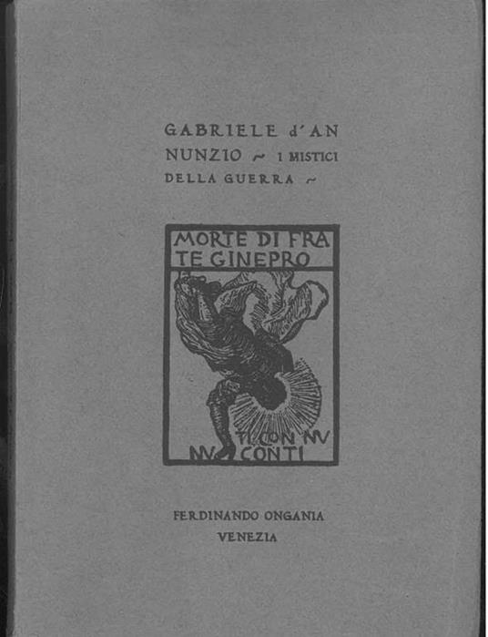 Morte di Frate Ginepro - Gabriele D'Annunzio - copertina