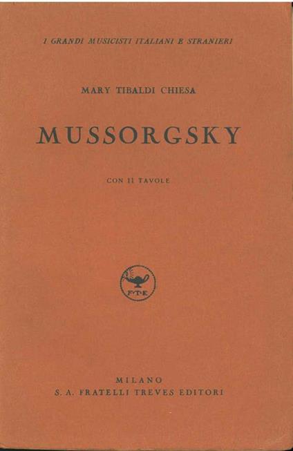 Mussorgsky - Maria Tibaldi Chiesa - copertina