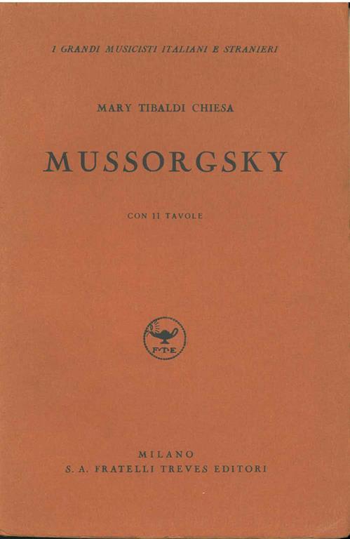 Mussorgsky - Maria Tibaldi Chiesa - copertina