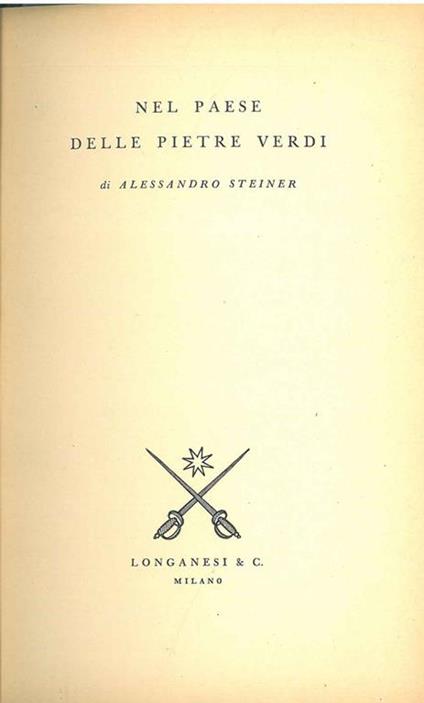 Nel paese delle pietre verdi - Albe Steiner - copertina