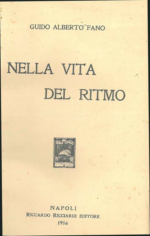 Nella vita del ritmo - Giorgio Fano - copertina
