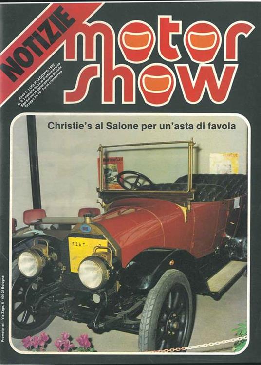 Notizie Motor Show. Anno I, n. 2-3, luglio-agosto 1982 - copertina