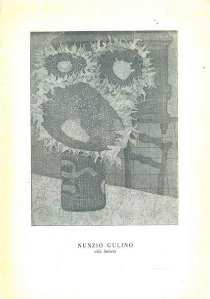 Nunzio Gulino alla Saletta. 1957 - Francesco Carnevali - copertina