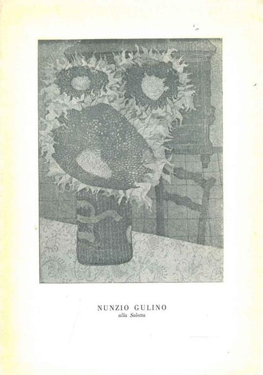 Nunzio Gulino alla Saletta. 1957 - Francesco Carnevali - copertina