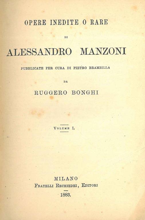 STUDIO BIBLIOGRAFICO ORFEO LIBRERIA ANTIQUARIA S.A.S.