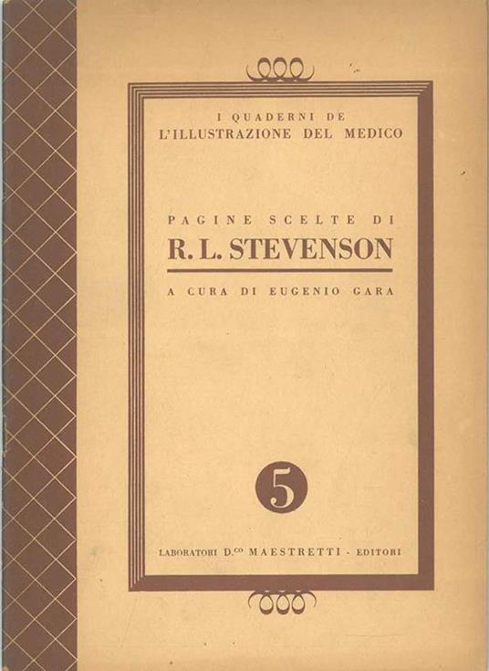 Pagine scelte di R. L. Stevenson - Eugenio Gara - copertina