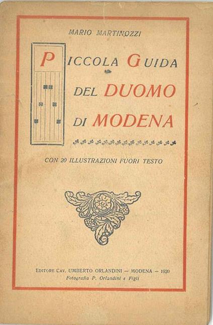 Piccola guida del duomo di Modena - Mario Martinozzi - copertina