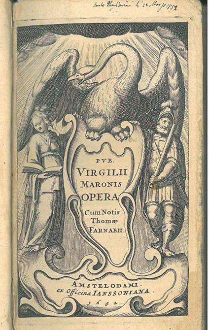 Pub. Virgilii Maronis Opera cum notis thomae Farnabii - P. Marone Virgilio - copertina
