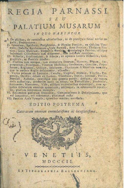 STUDIO BIBLIOGRAFICO ORFEO LIBRERIA ANTIQUARIA S.A.S.